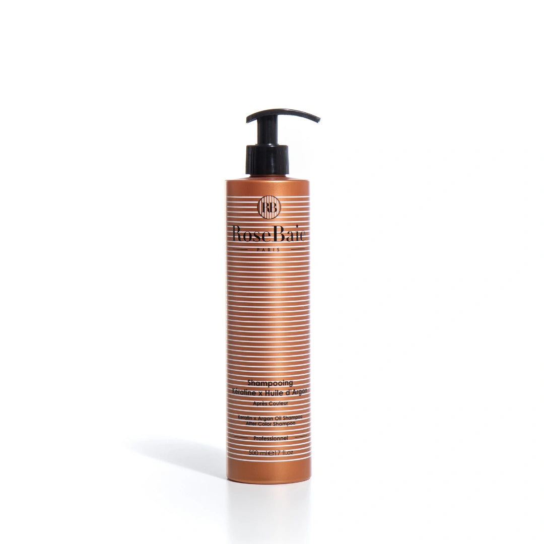 Shampoing Argan & Kératine - Protection des cheveux colorés et méchés, antioxydant