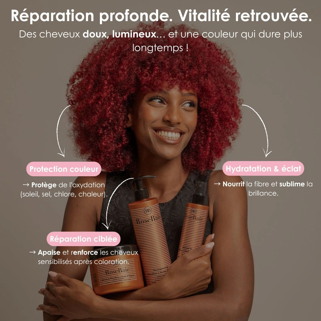 Shampoing Argan & Kératine - Protection des cheveux colorés et méchés, antioxydant
