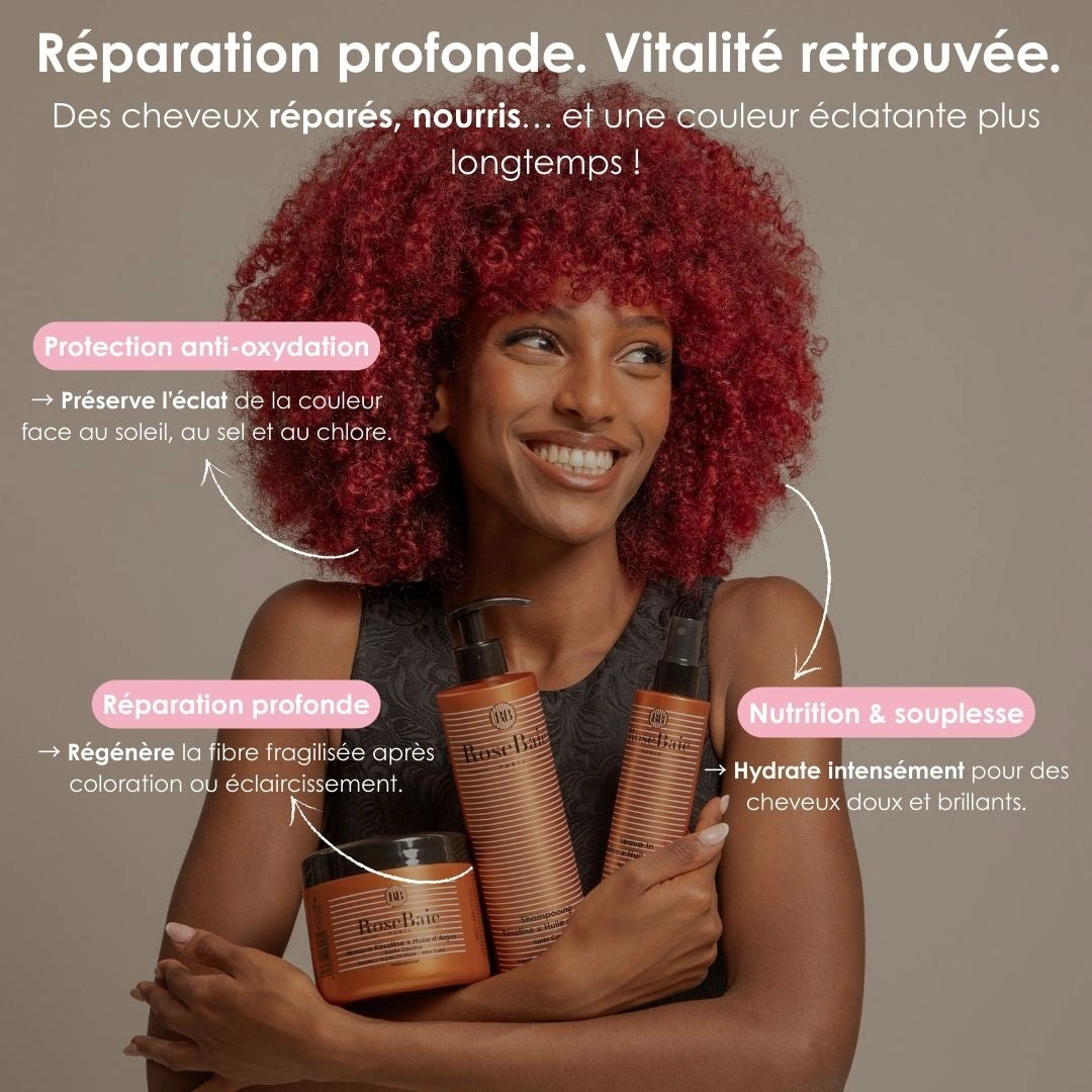 Masque Argan & Kératine  - Protection des cheveux colorés et méchés, antioxydant