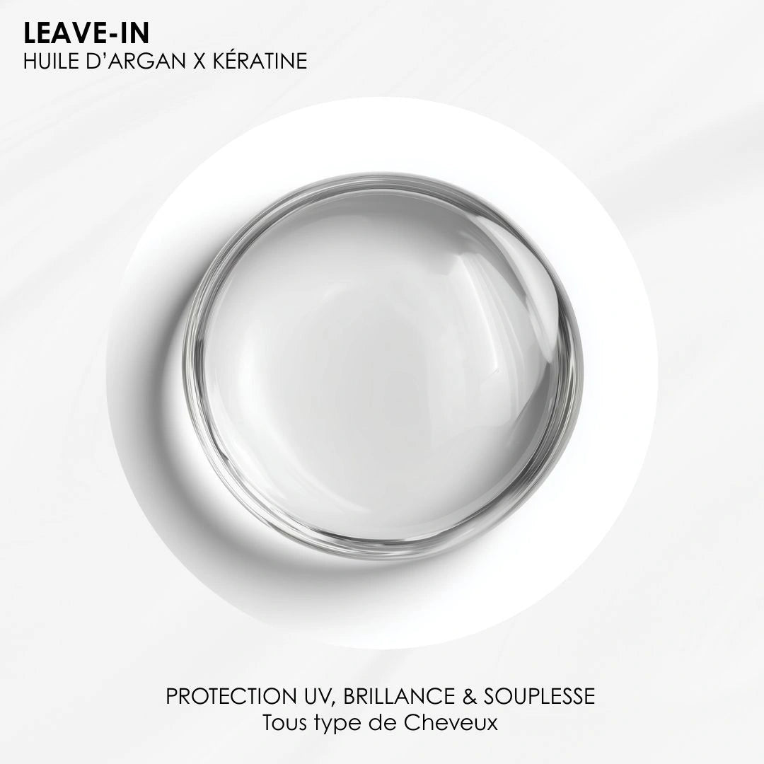 Leave in Argan & Kératine  - Protection des cheveux colorés et méchés, antioxydant